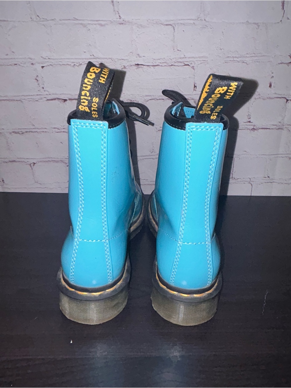 Dr. Martens 1460 PATENT LEATHER LACE UP BOOTS women’s size 6 - Picture 8 of 12